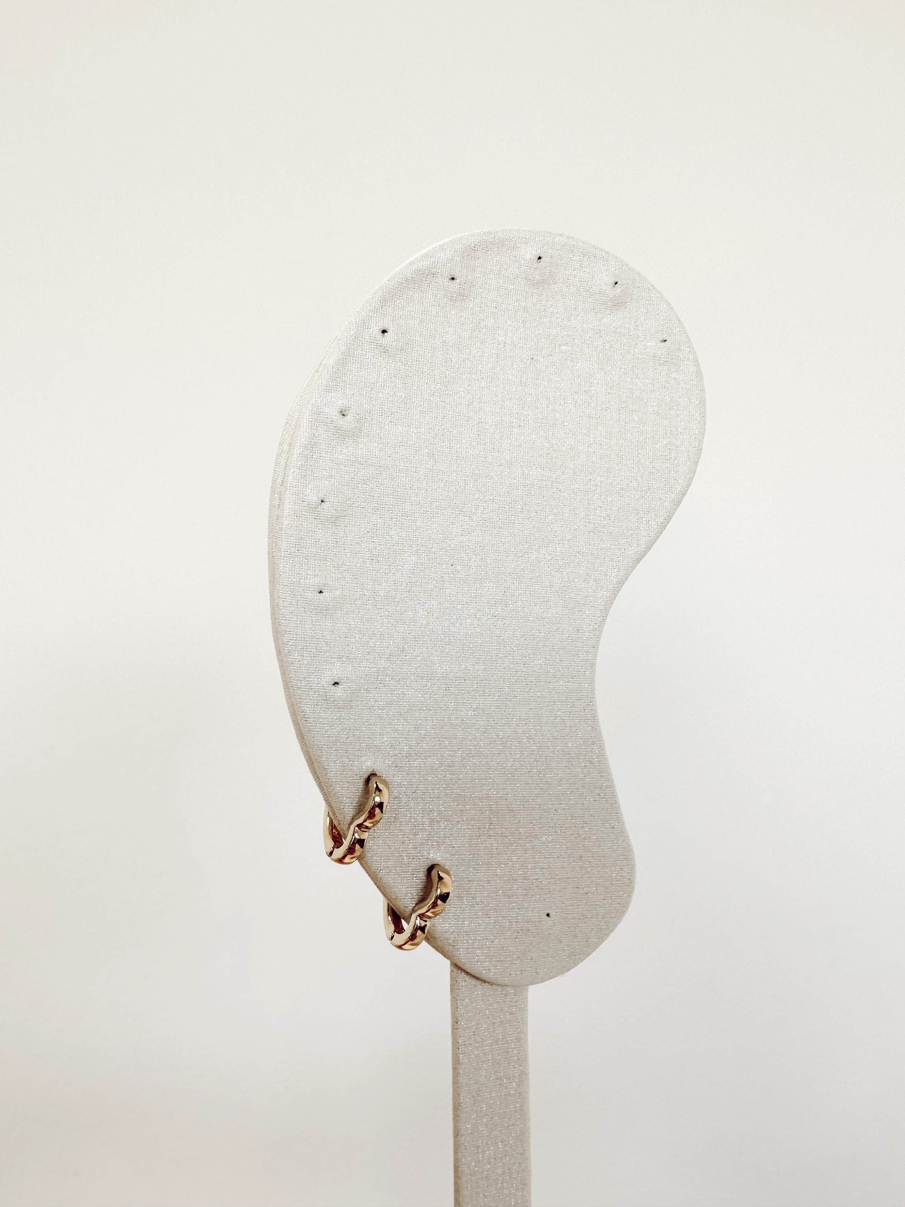 Gold Heart Hoop sold by LANE 201 product image thumbnail 3