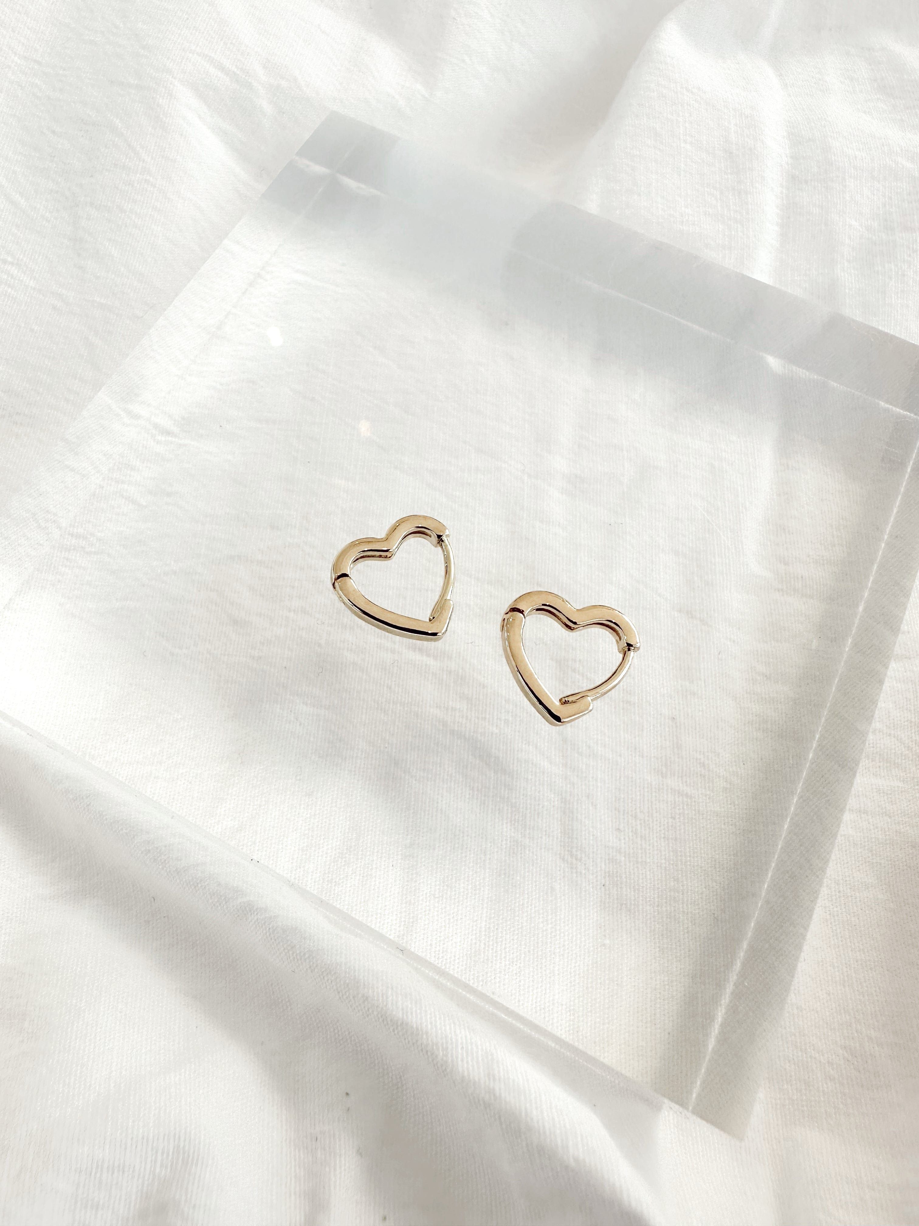 Gold Heart Hoop sold by LANE 201 product image thumbnail 2