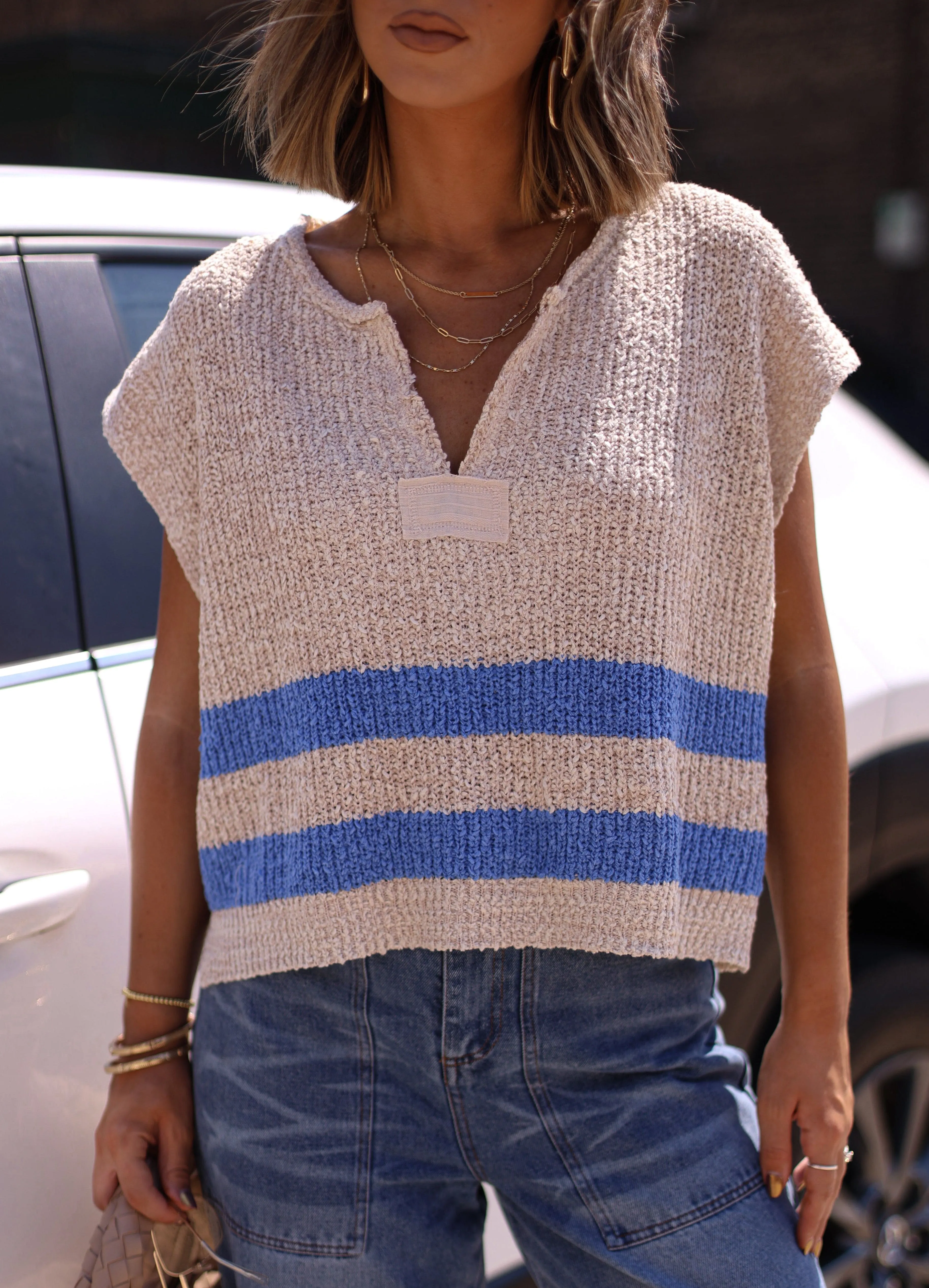 Crestview Striped Sweater Vest sold by LANE 201 product image thumbnail 3