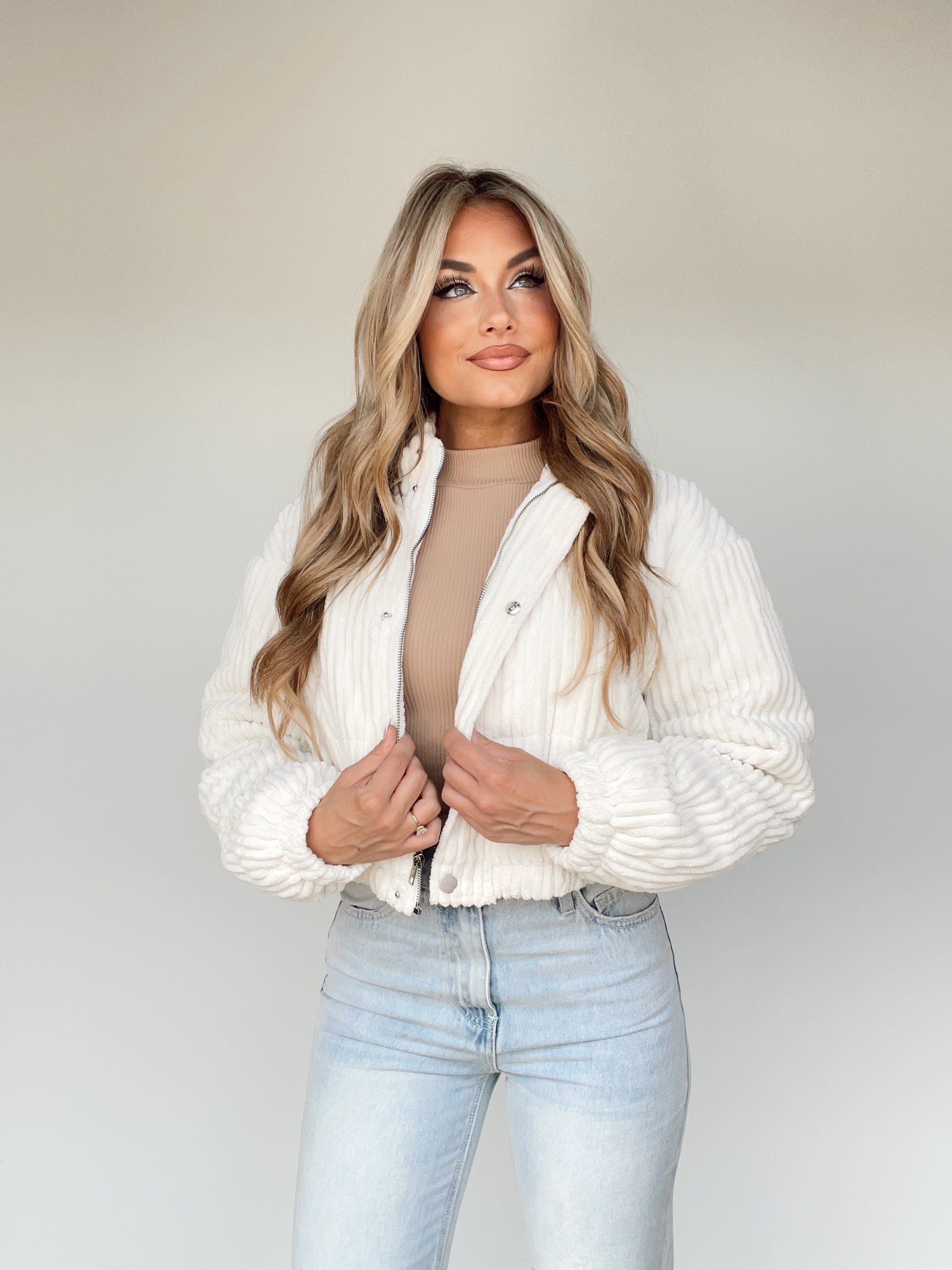 Corduroy Puffer Jacket sold by LANE 201 product image thumbnail 4