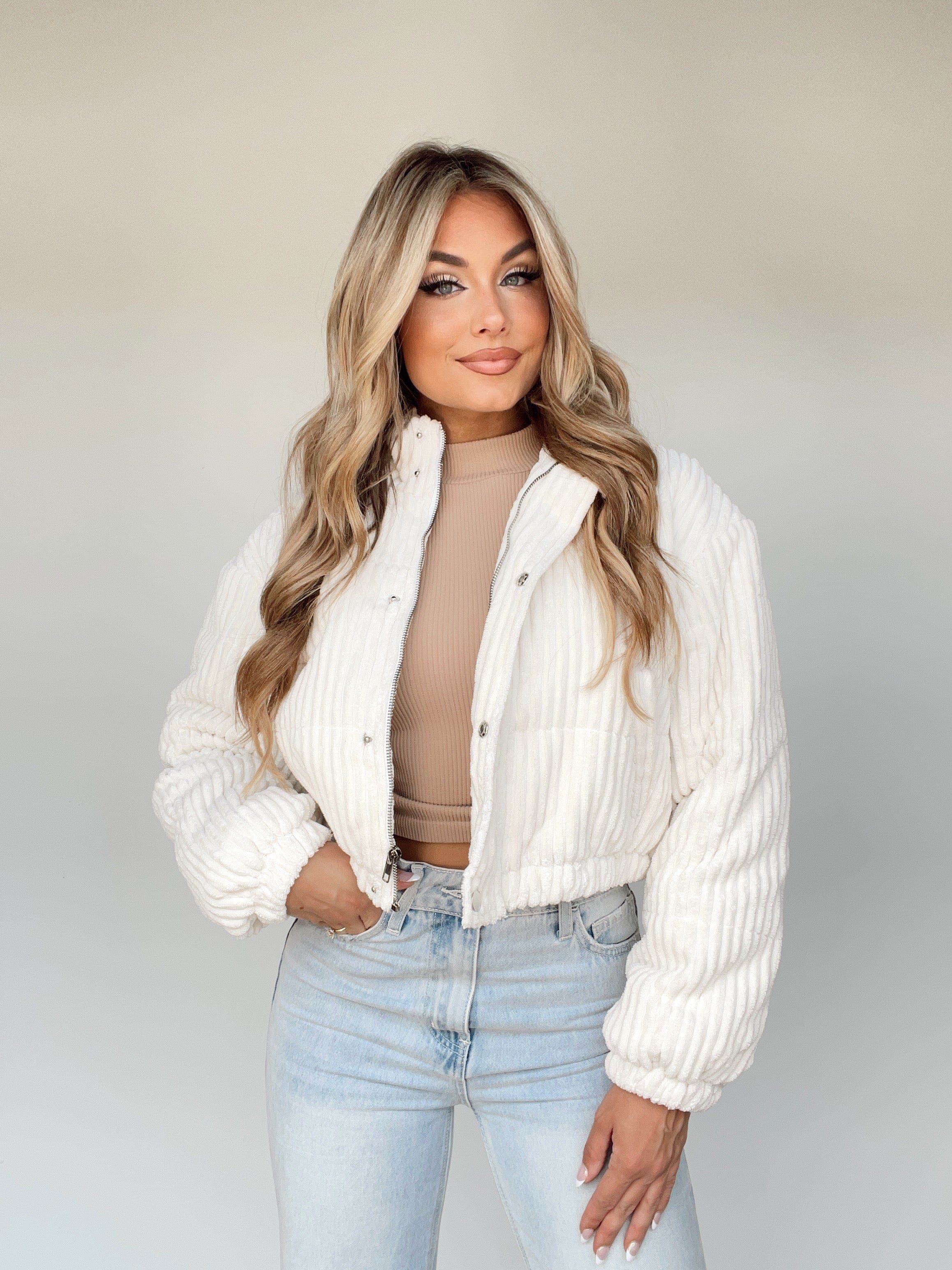 Corduroy Puffer Jacket sold by LANE 201 product image thumbnail 5