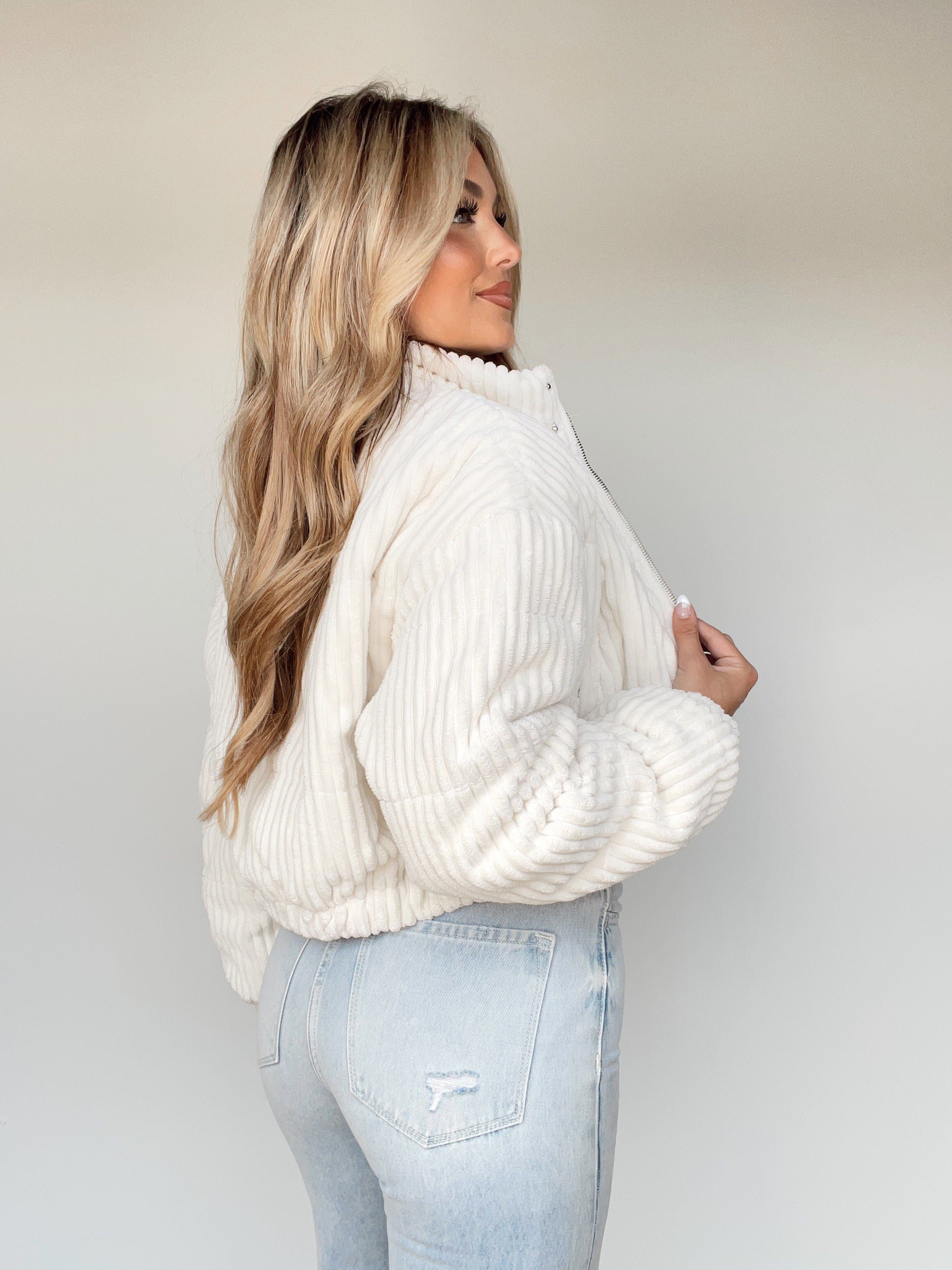 Corduroy Puffer Jacket sold by LANE 201 product image thumbnail 2