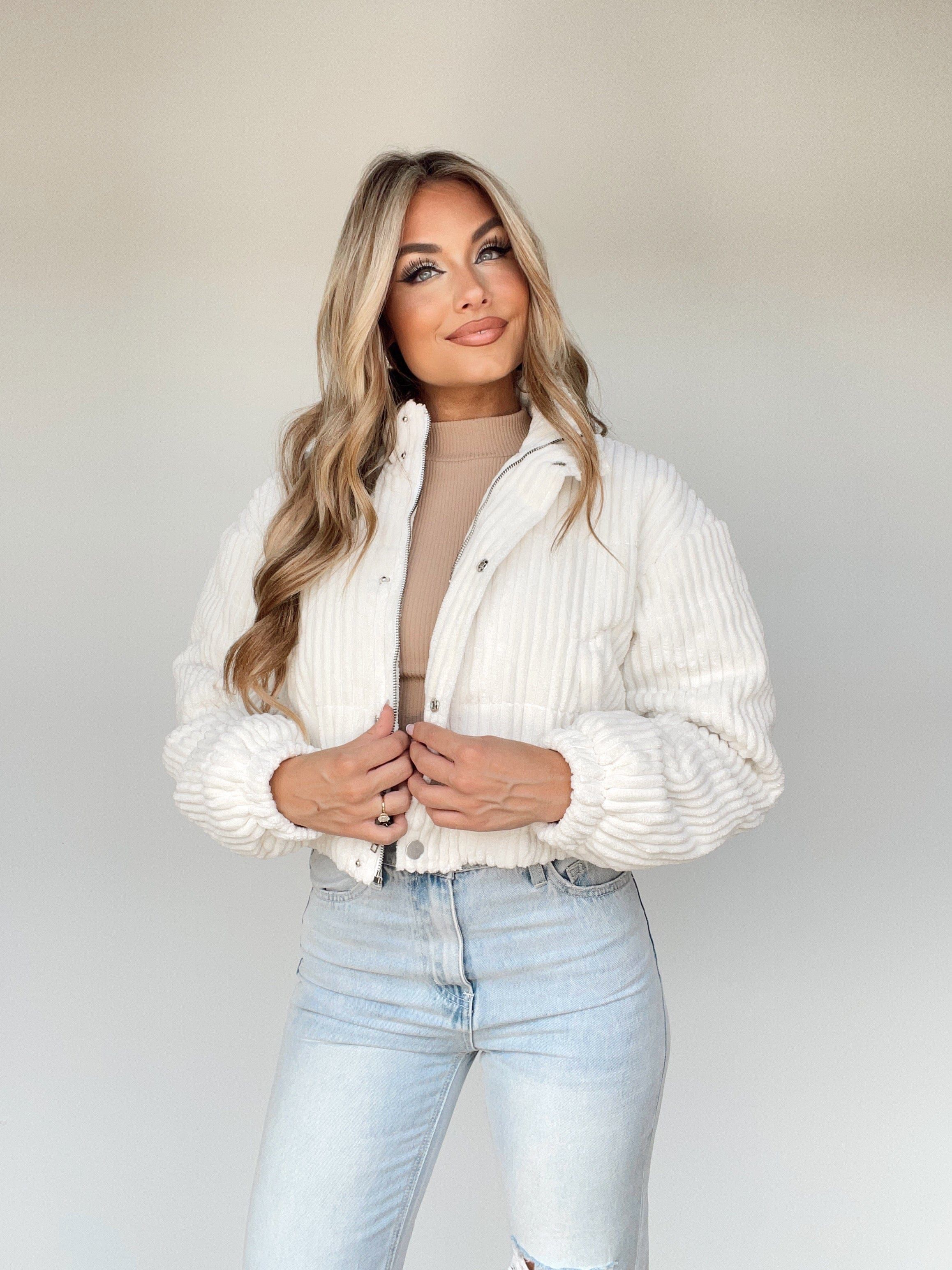 Corduroy Puffer Jacket sold by LANE 201 product image thumbnail 3