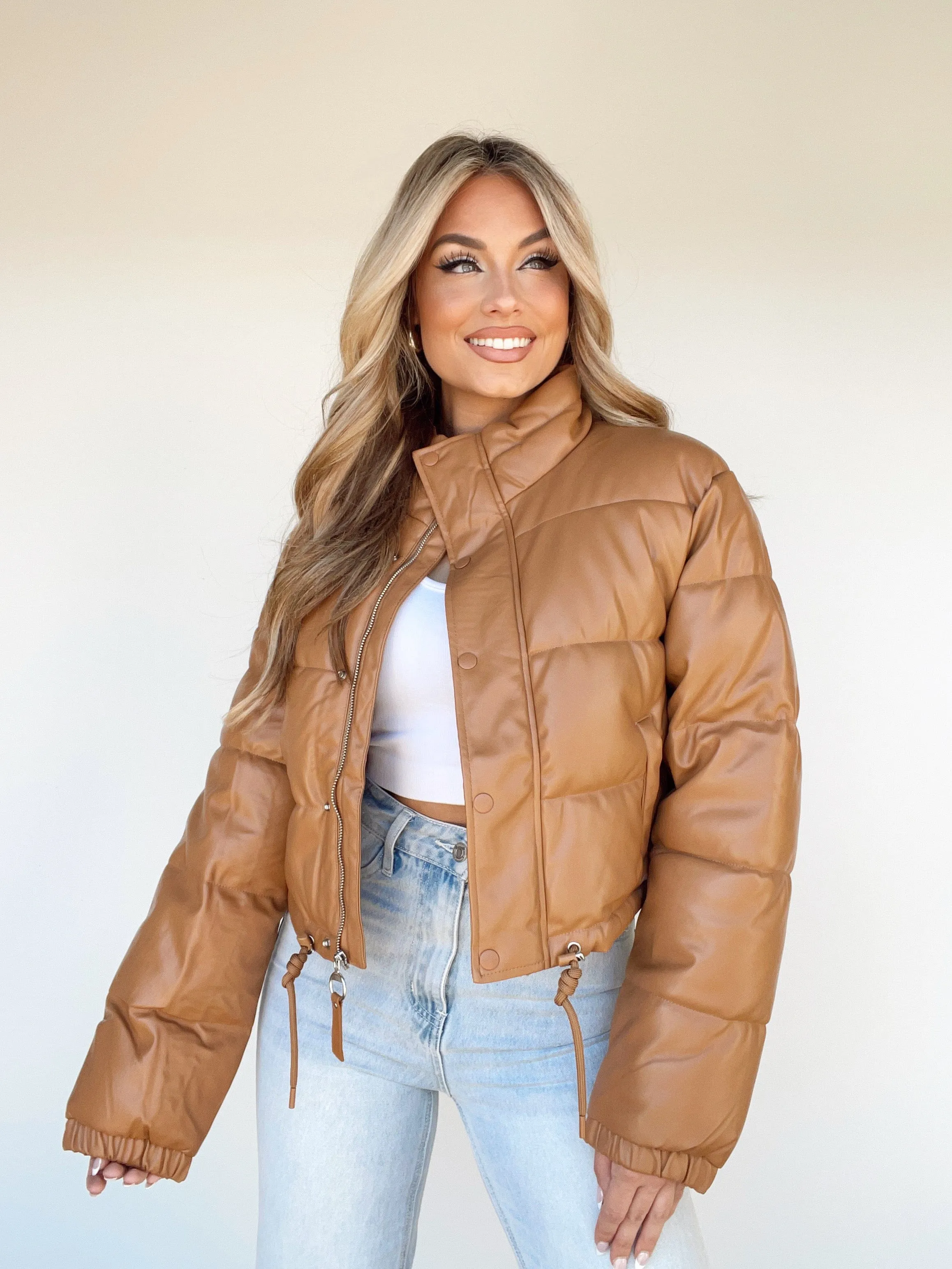 Leather Puffer Coat sold by LANE 201 product image thumbnail 5