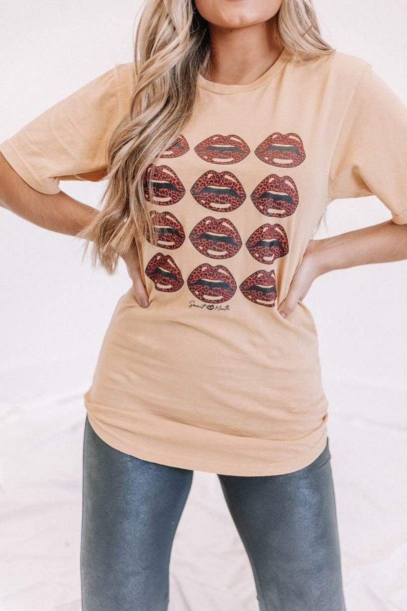 Mustard Lips Graphic Tee sold by LANE 201 product image thumbnail 2