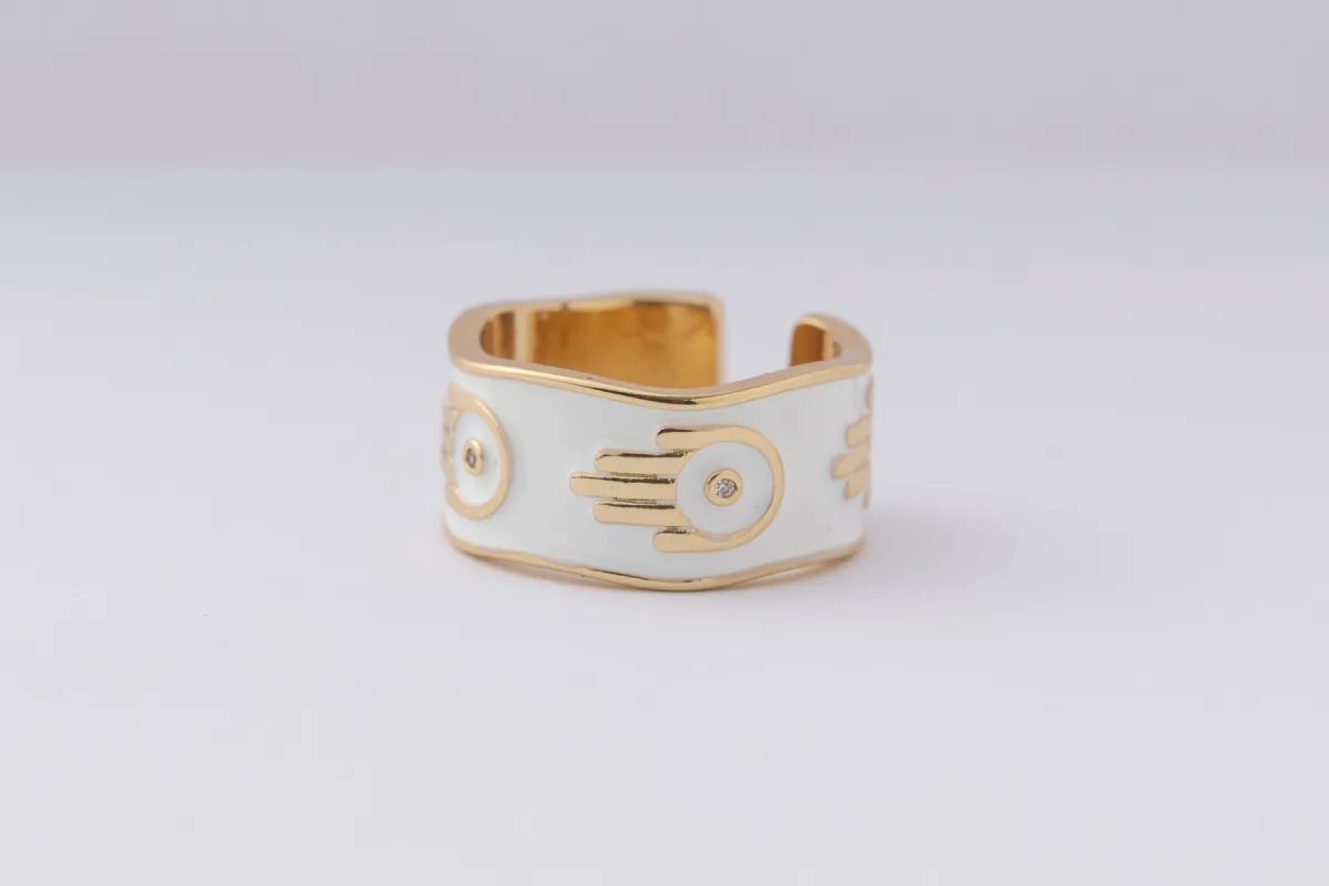 White No Evil Ring sold by LANE 201