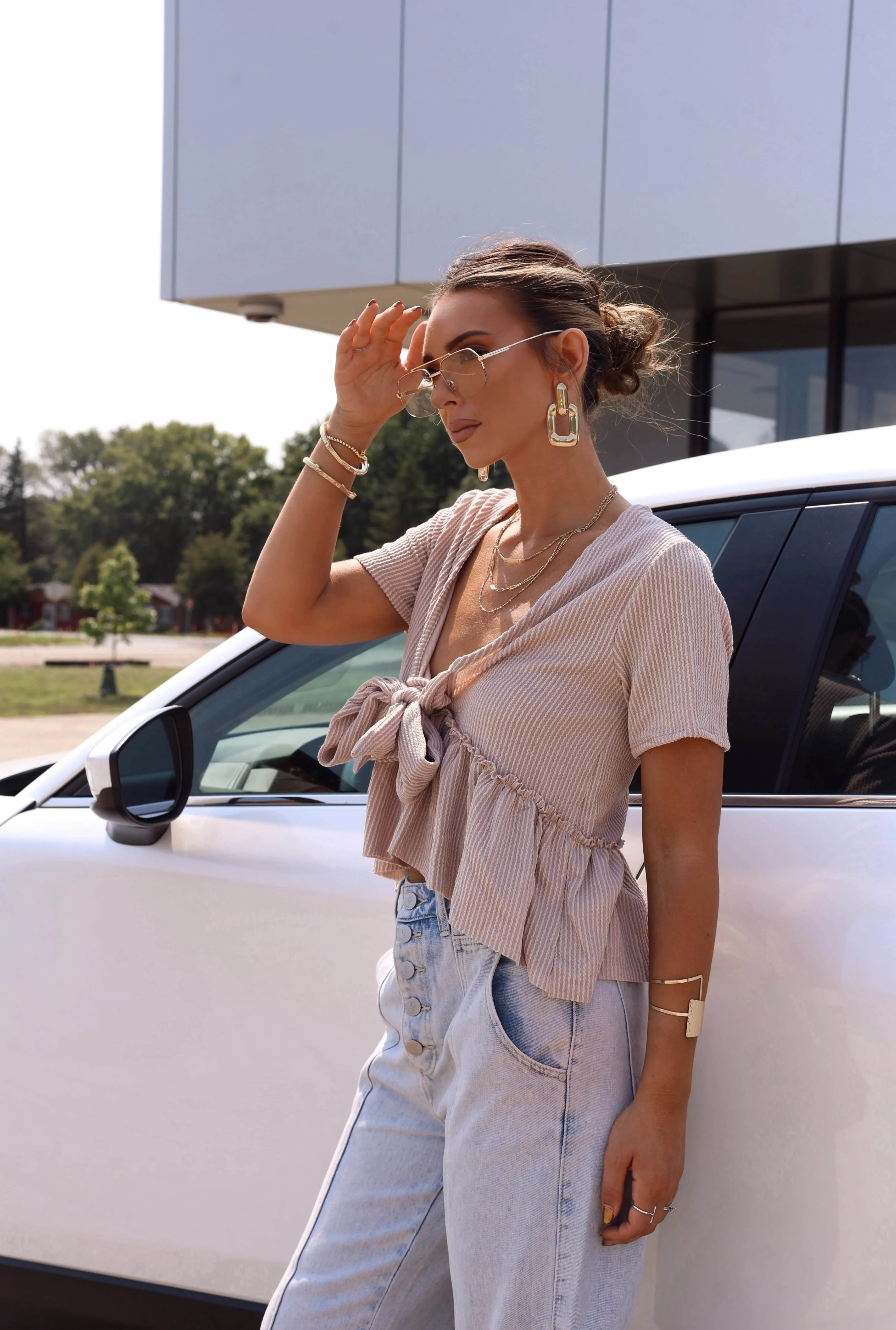 Flirty Fall Bow Top sold by LANE 201 product image thumbnail 5
