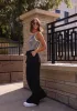 Utility Wide Leg Linen Pants sold by LANE 201