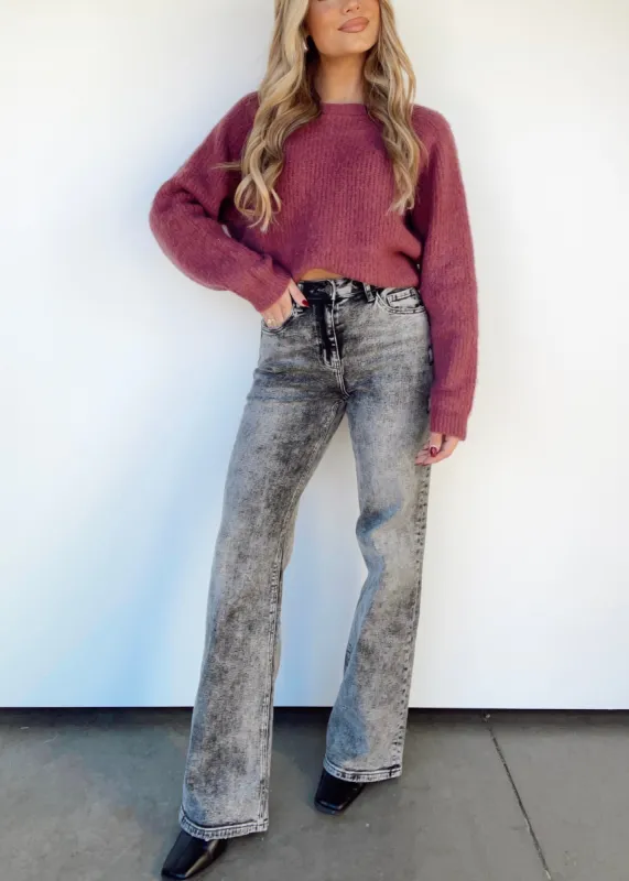 Acid Wash Vintage Flare Denim sold by LANE 201