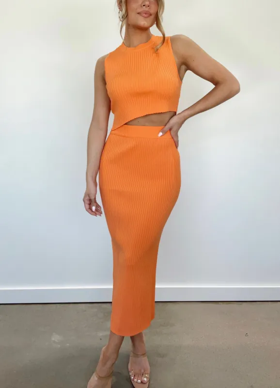 Sunset Bliss Midi Skirt sold by LANE 201