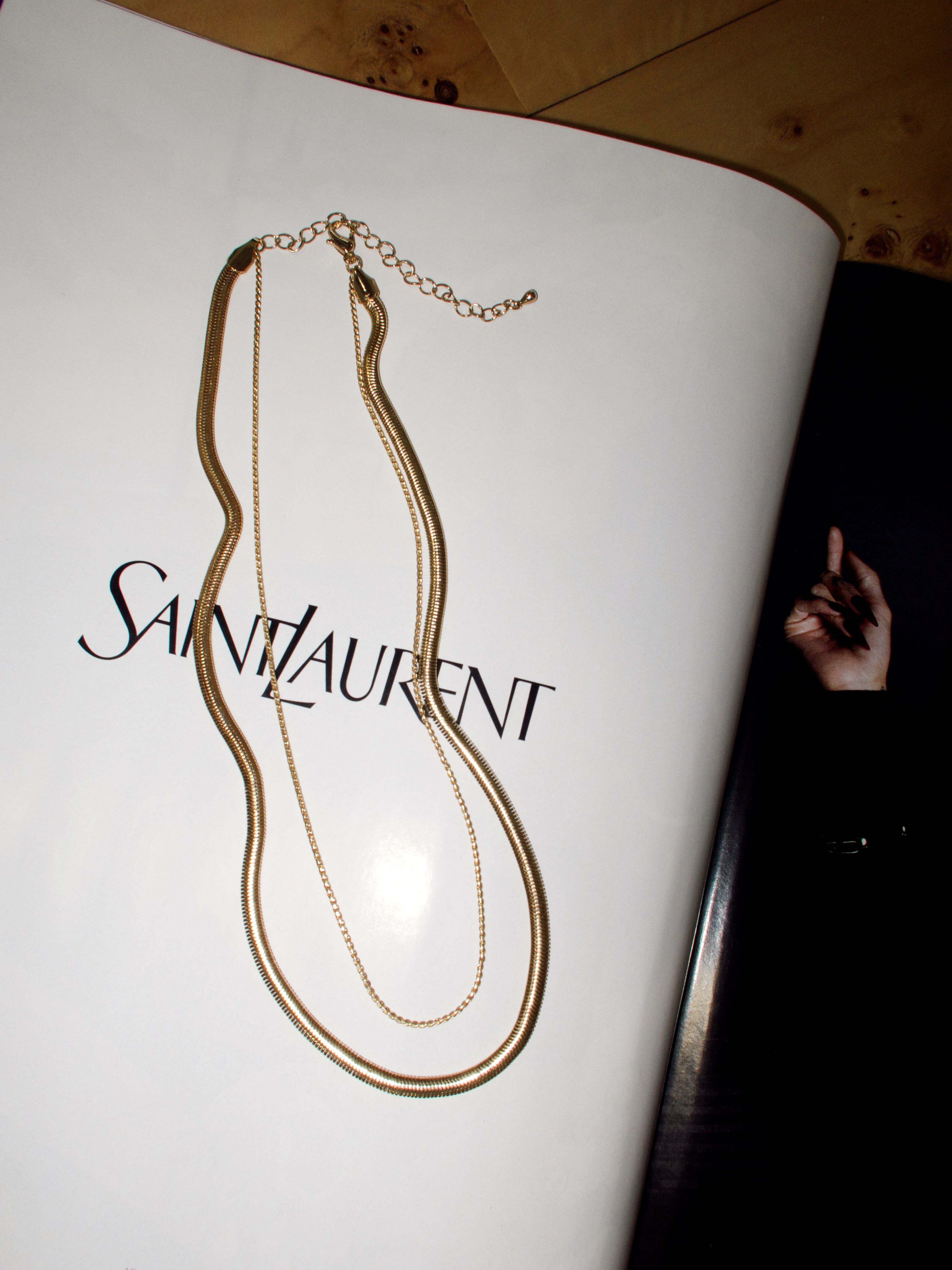 Snake Chain Layered Necklace sold by LANE 201 product image thumbnail 2