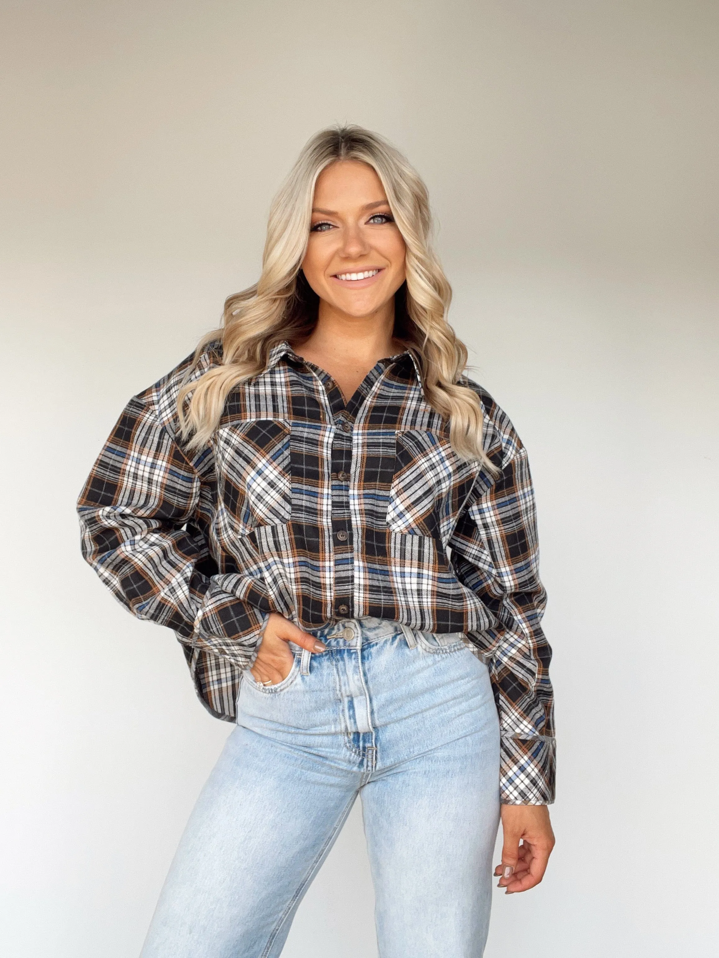 Bonfire Babe Plaid Shirt sold by LANE 201 product image thumbnail 5
