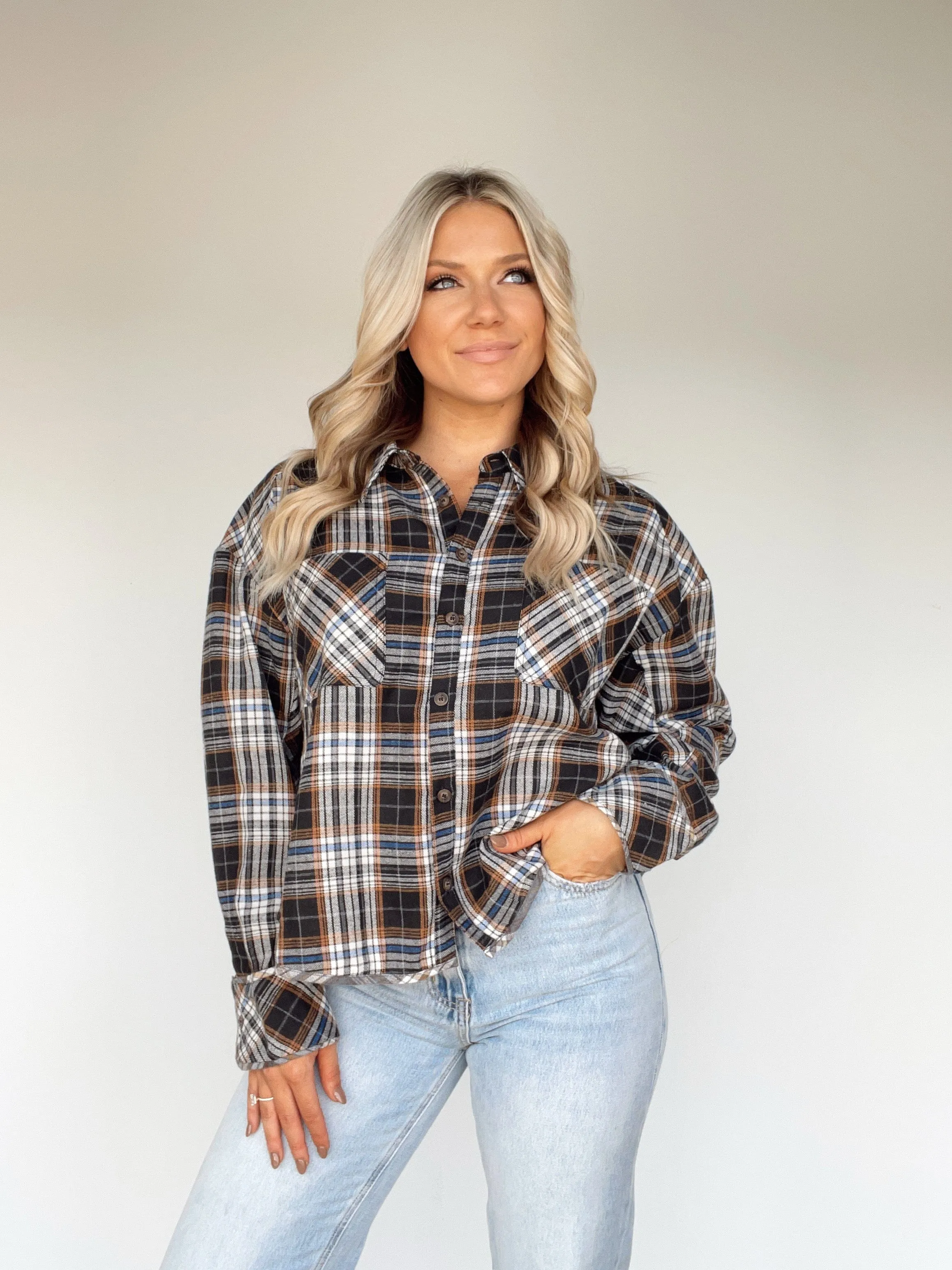 Bonfire Babe Plaid Shirt sold by LANE 201 product image thumbnail 4