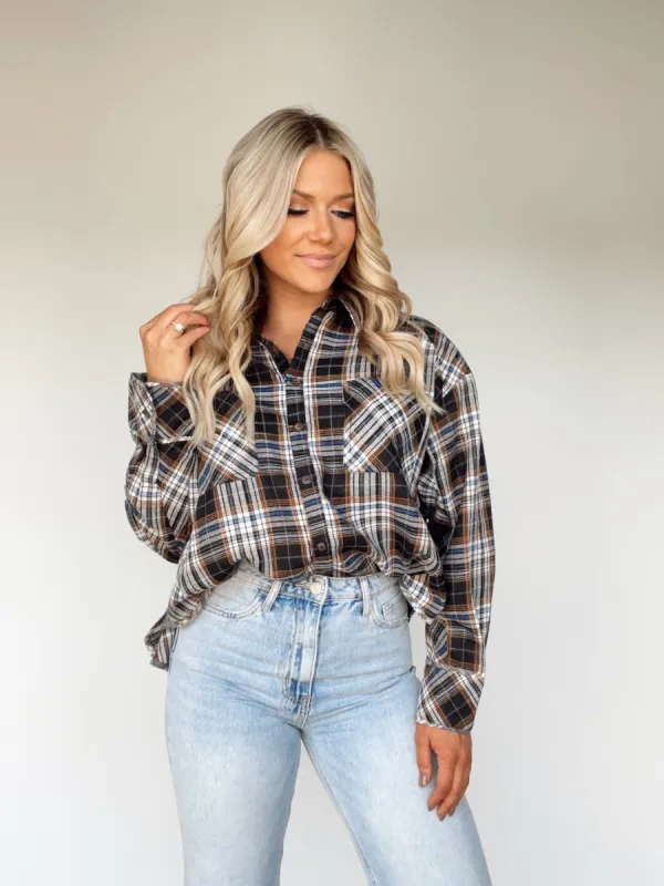 Bonfire Babe Plaid Shirt sold by LANE 201