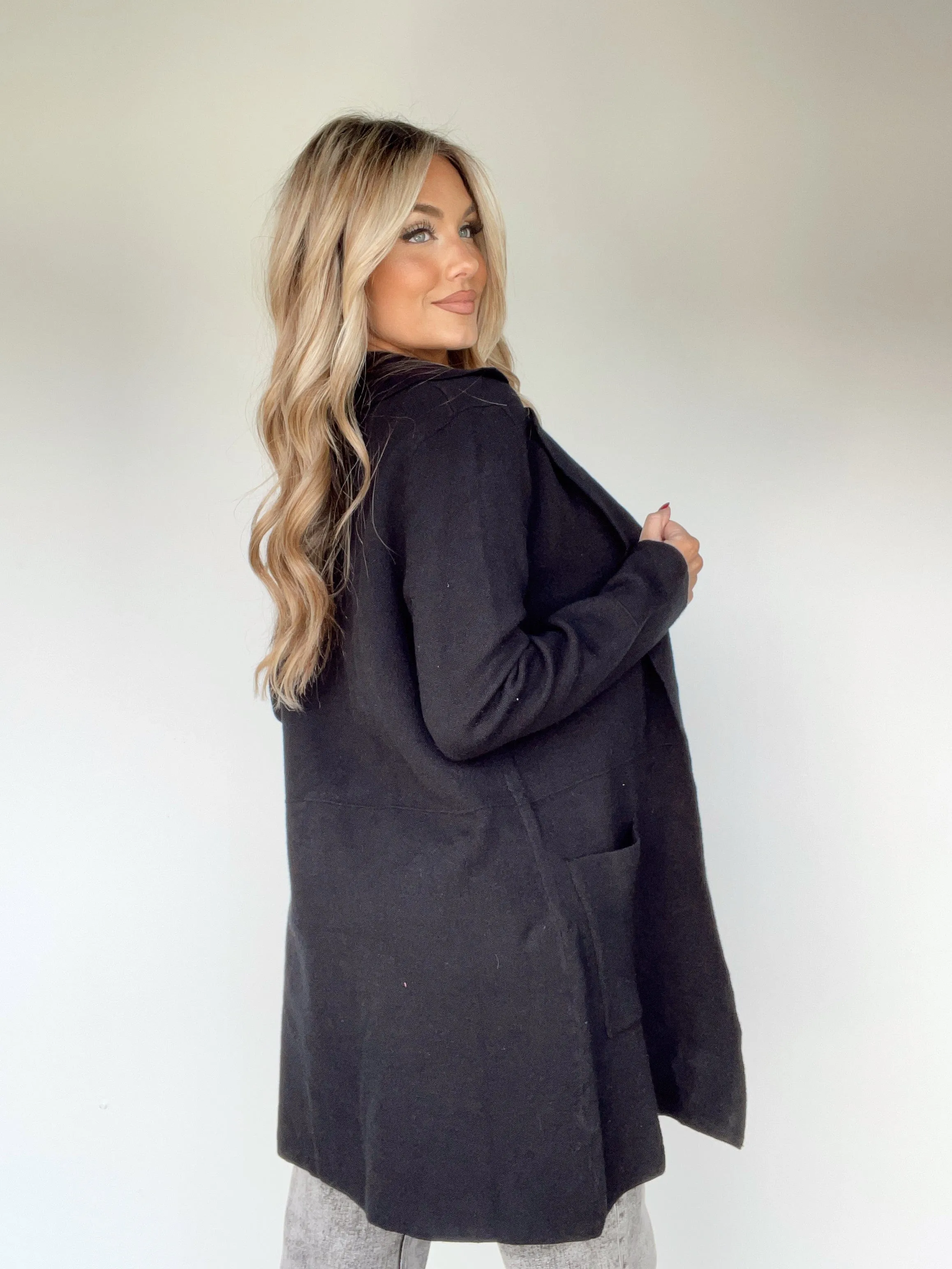 Black Sweater Cardigan sold by LANE 201 product image thumbnail 2