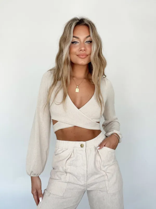 Twist Your Words Crop Top sold by LANE 201