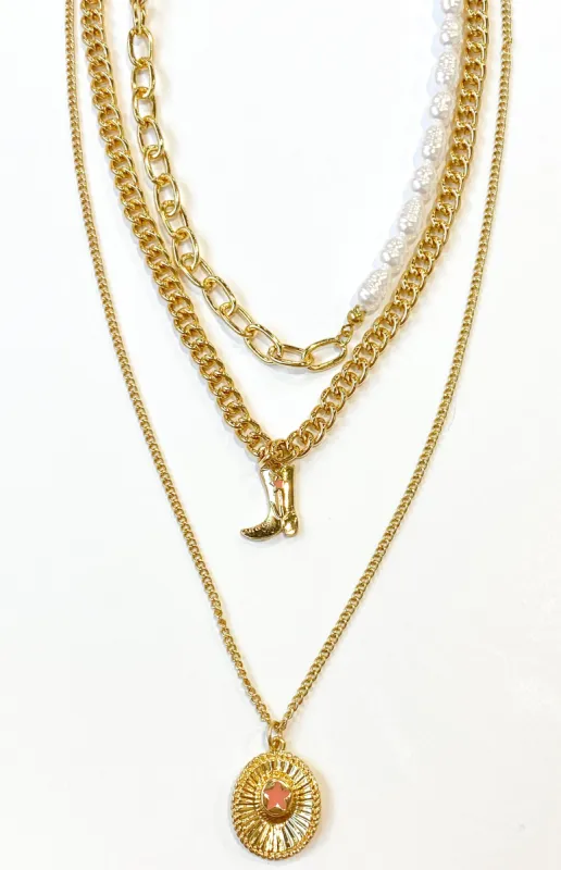 Music City Layered Necklace sold by LANE 201