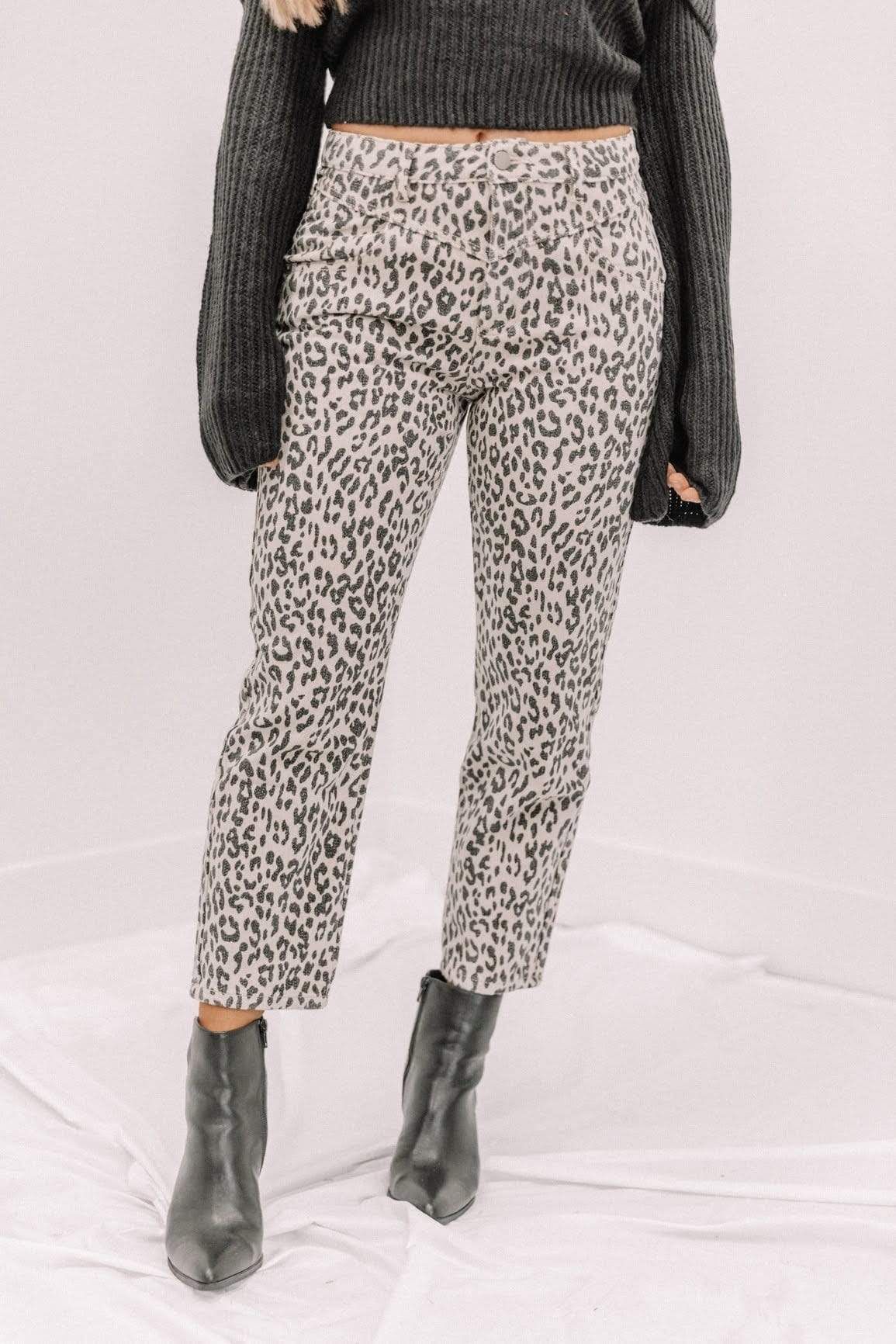 Leopard Print Trousers sold by LANE 201 product image thumbnail 2