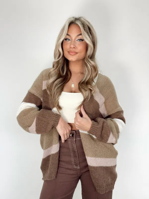 Coffee Date Cardigan sold by LANE 201