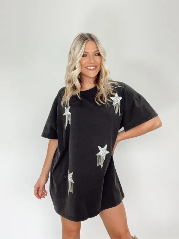 Shooting Stars T-Shirt Dress sold by LANE 201