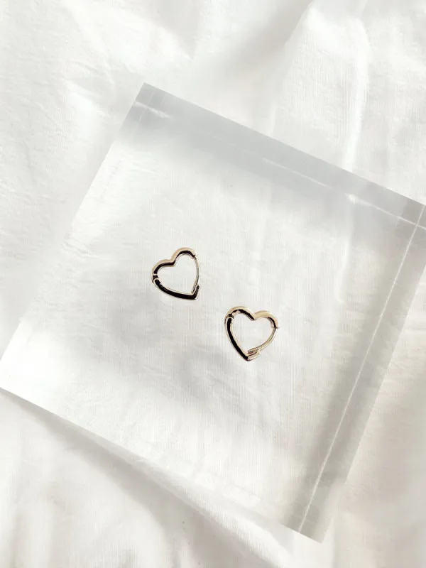 Gold Heart Hoop sold by LANE 201
