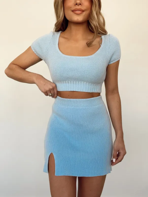Blue Seaside Skirt sold by LANE 201