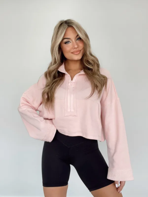 Pink Lazy Day Zip Up sold by LANE 201