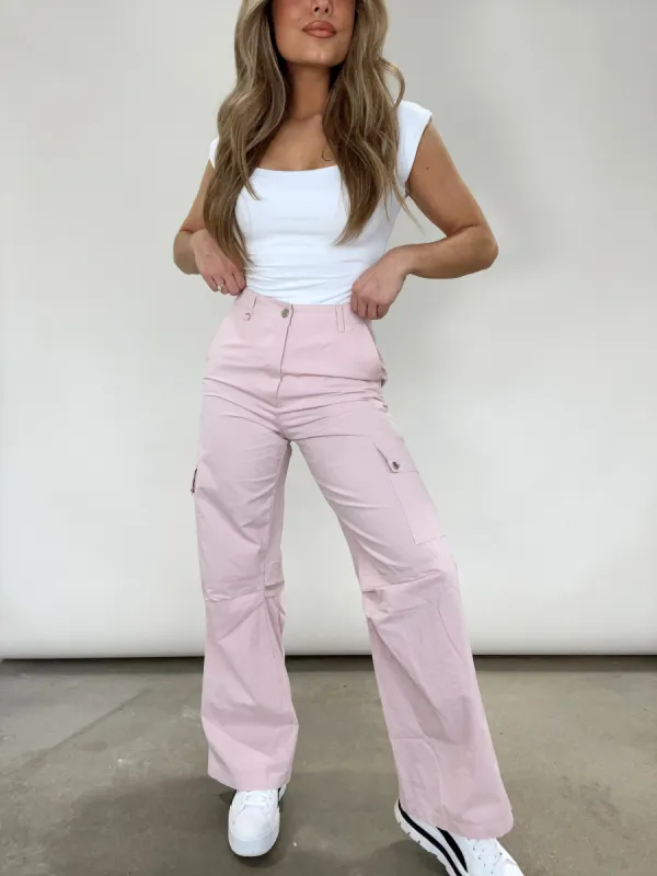 Bubblegum Cargo Pants sold by LANE 201