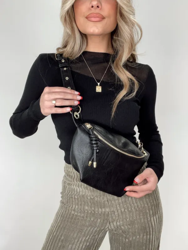 Black Always Prepared Crossbody Bag sold by LANE 201