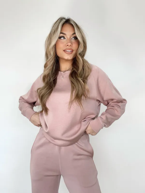 Rose Off Day Pullover sold by LANE 201