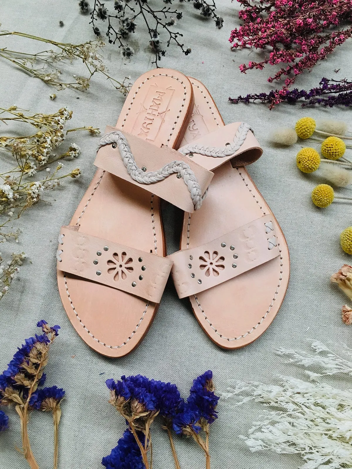 Bora Bora Sandals - Blush sold by Mahiya