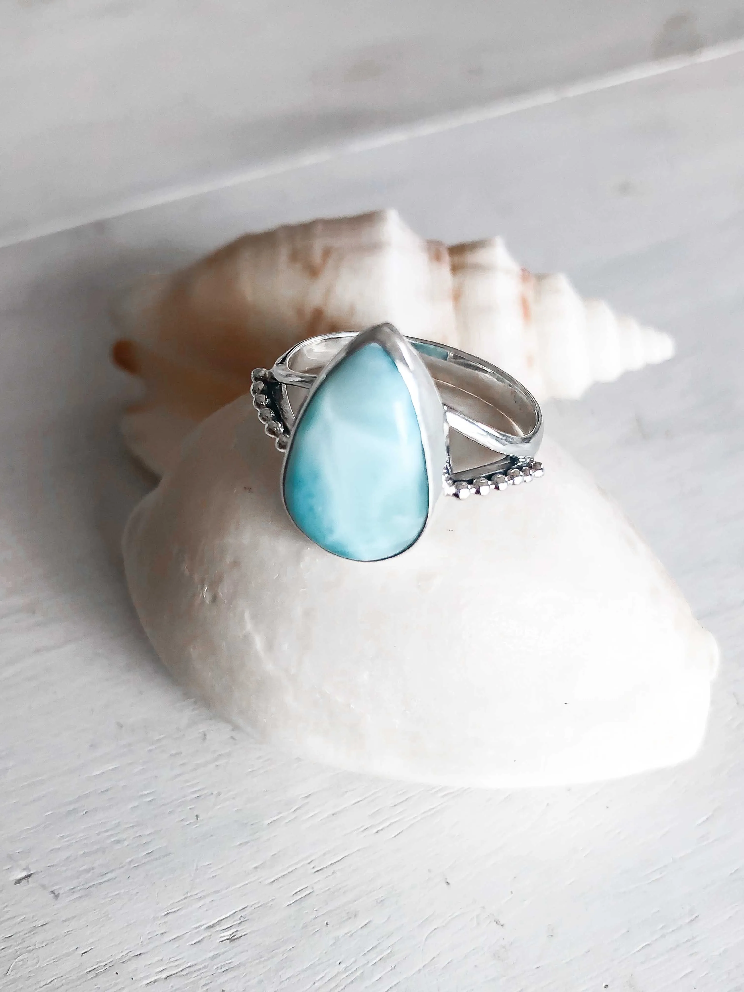 Larimar Island Ring sold by Mahiya product image thumbnail 3