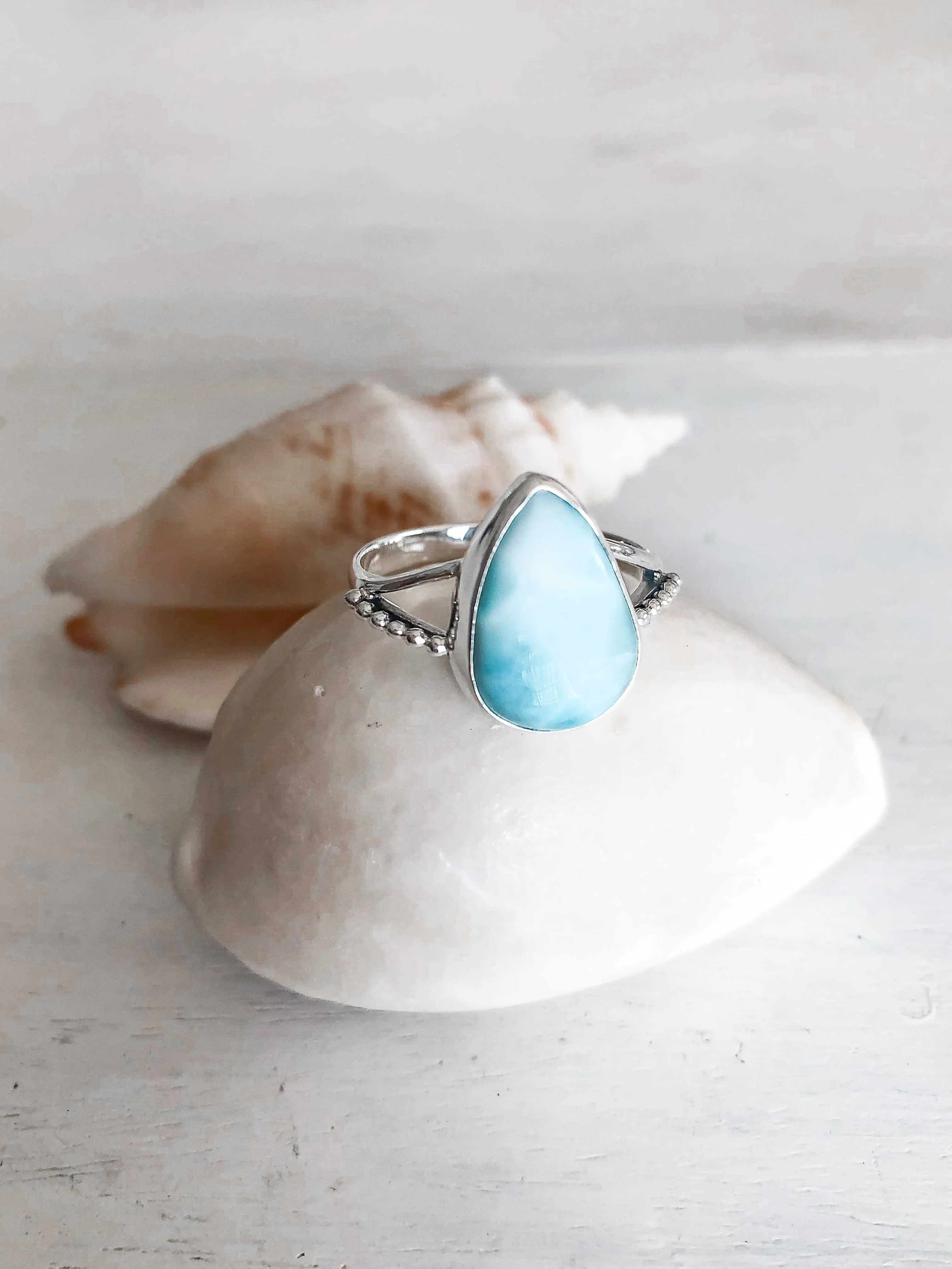 Larimar Island Ring sold by Mahiya