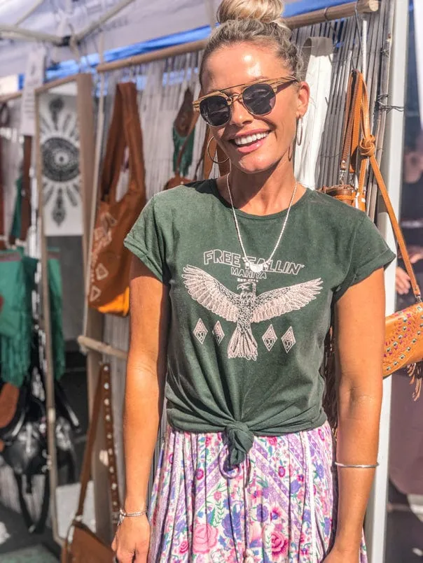 WS Free Fallin Organic Cotton Tee - Emerald sold by Mahiya product image thumbnail 3