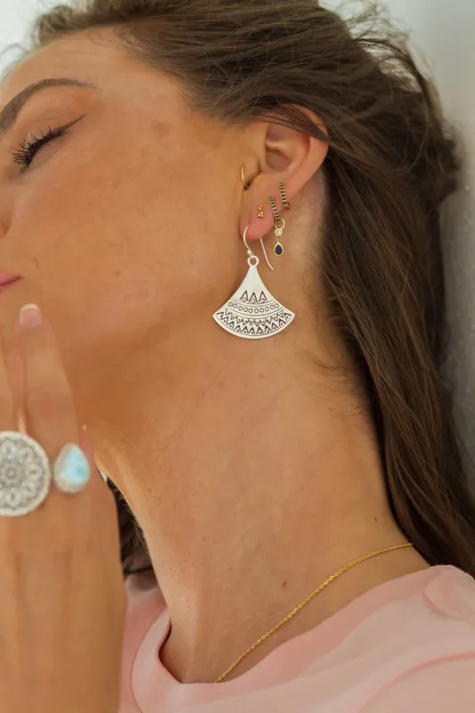 Zarli Silver earings made by Mahiya