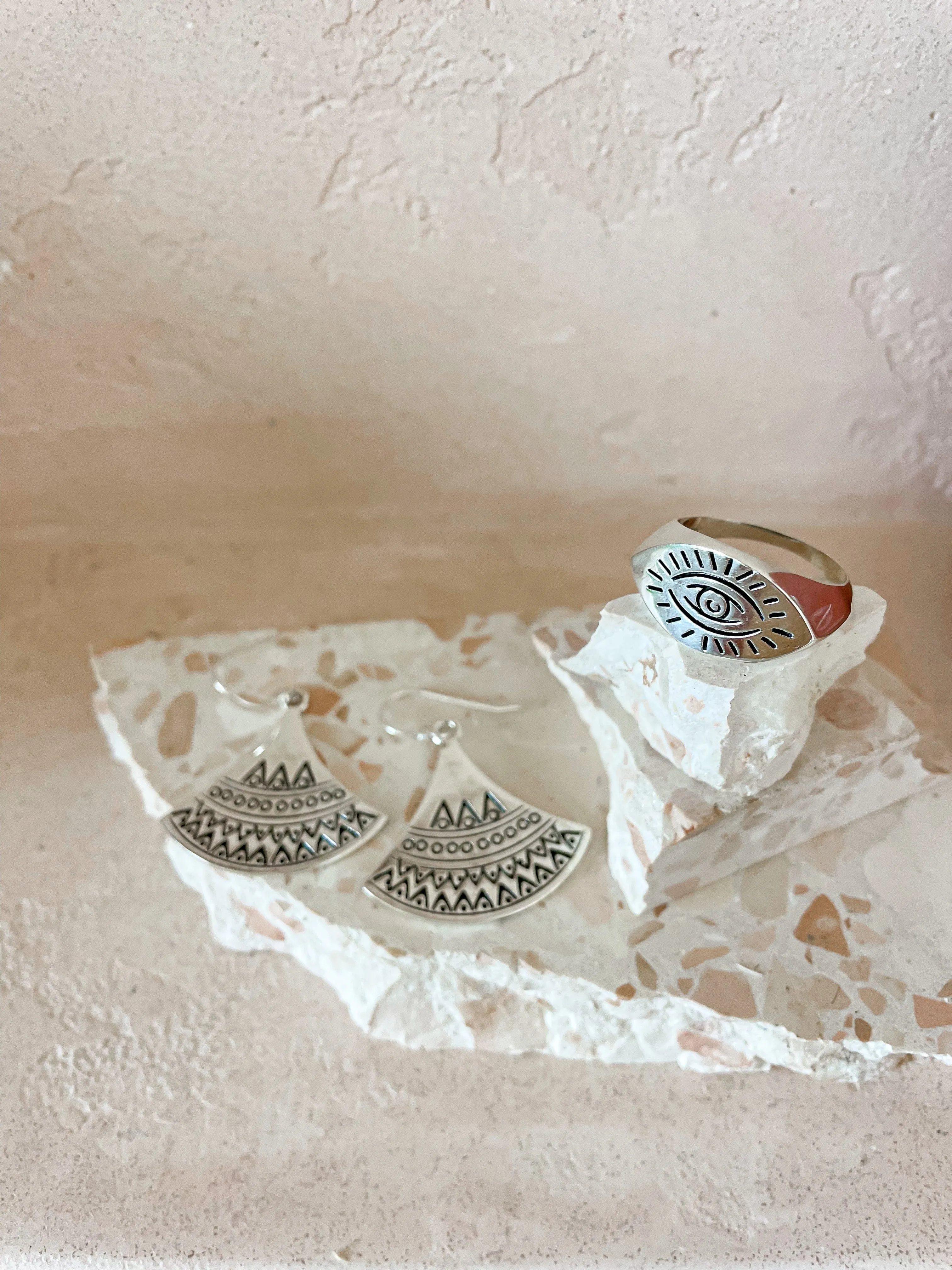 Zarli Silver earings sold by Mahiya product image thumbnail 4