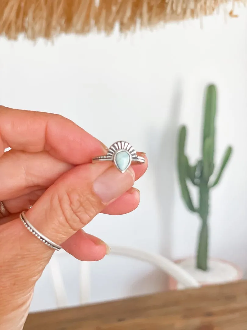 Tainted Love Larimar Ring sold by Mahiya product image thumbnail 3