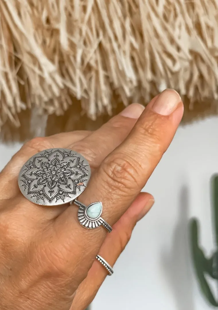 Tainted Love Larimar Ring sold by Mahiya product image thumbnail 2