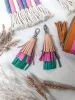 Tassel Rainbow Key Ring/ Bag Tassel sold by Mahiya
