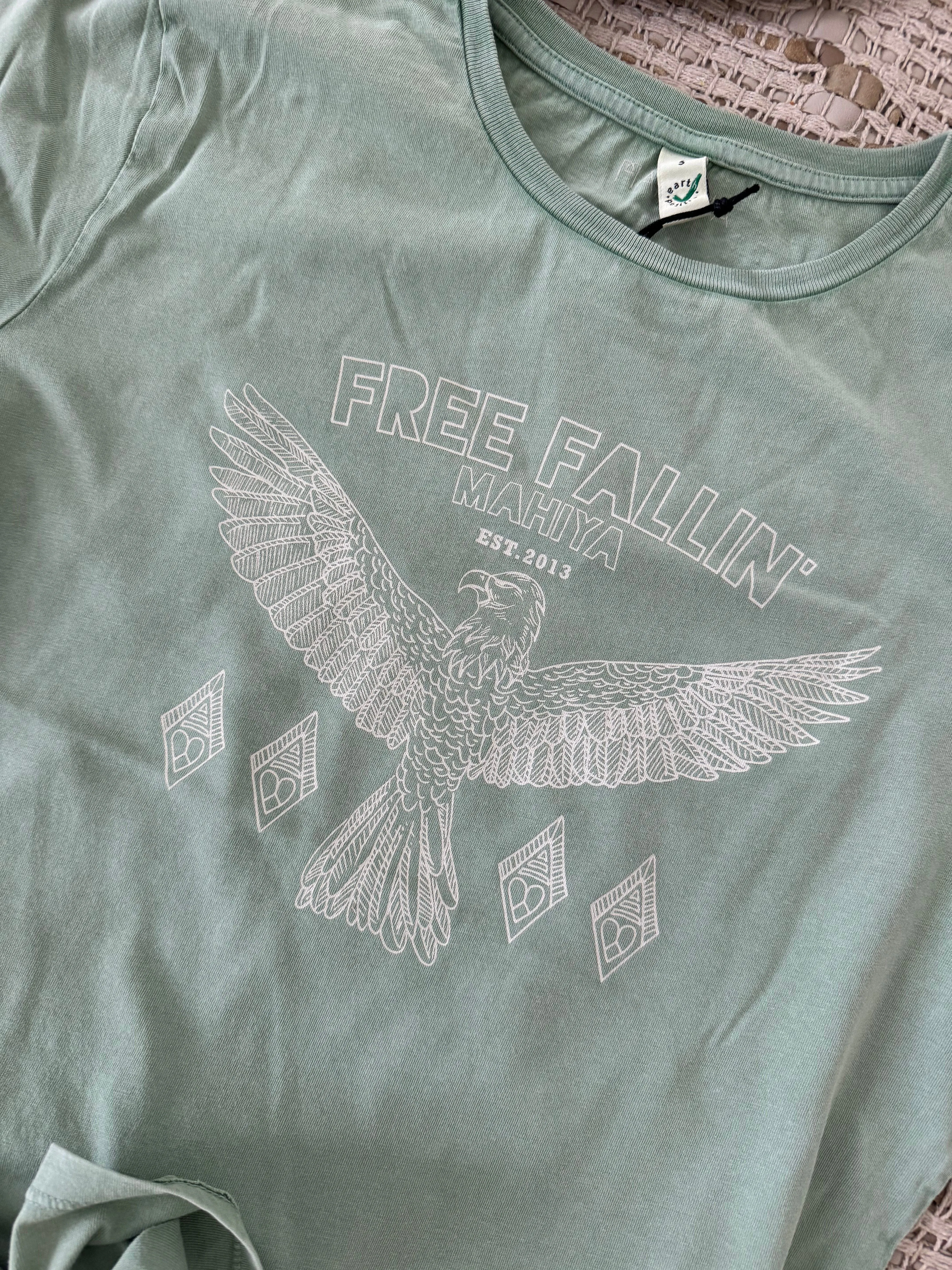 Free Fallin Organic Cotton Tee - Sage sold by Mahiya product image thumbnail 2