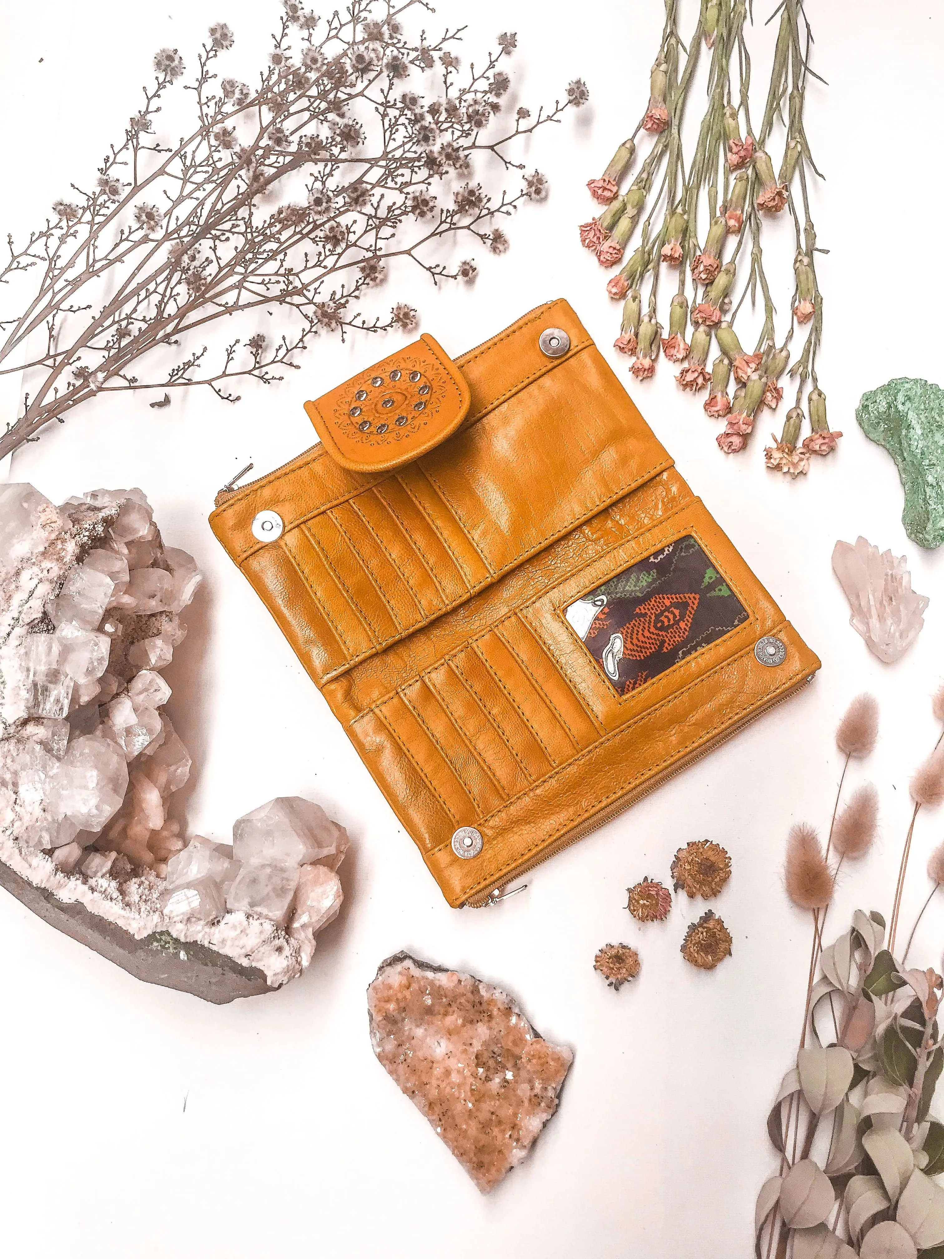 WS - Farah Wallet - Tan / Turquoise / Choc sold by Mahiya product image thumbnail 2