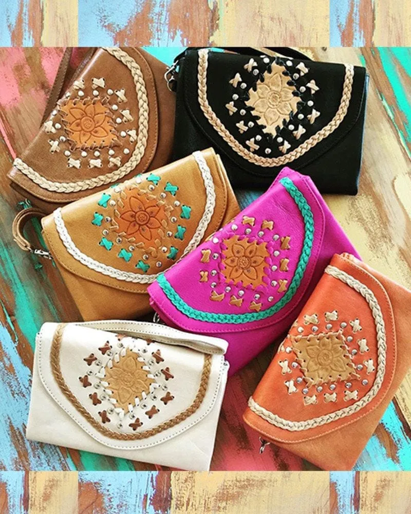 WS - Wild Flower Leather Wallet sold by Mahiya product image thumbnail 5