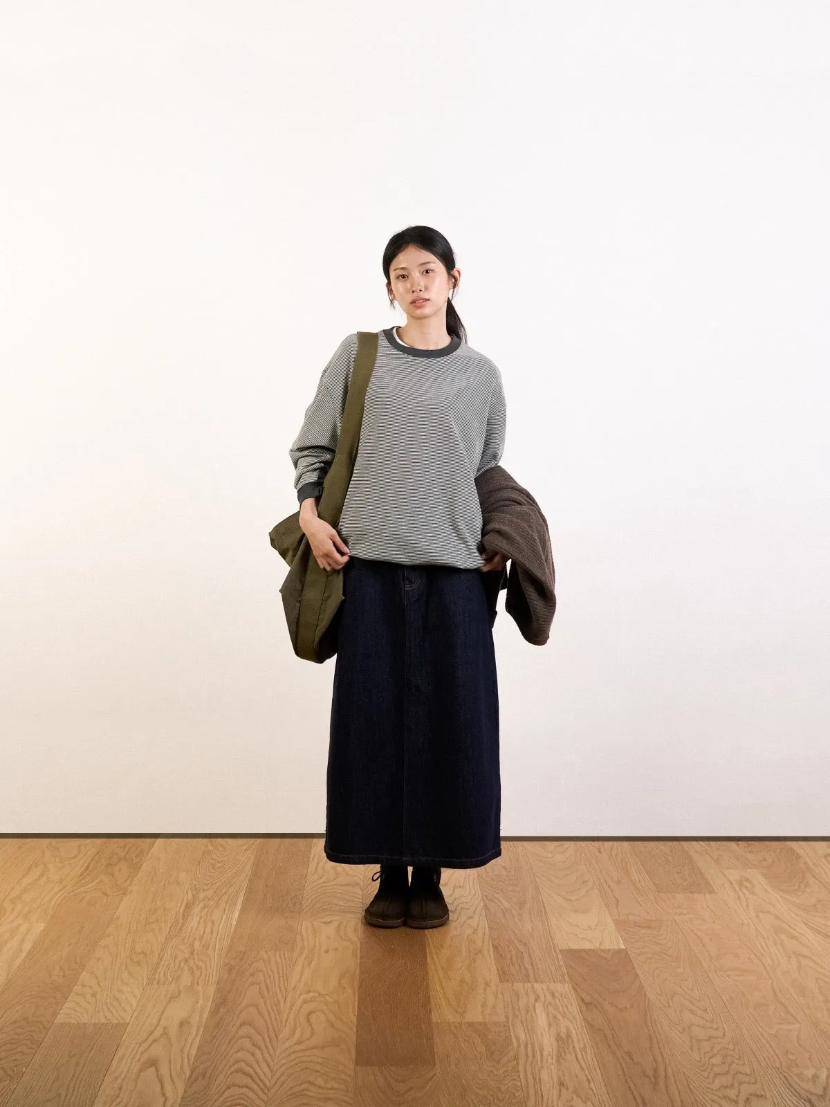 Double Stripe String Tee (Blue Green) sold by Havehad product image thumbnail 3