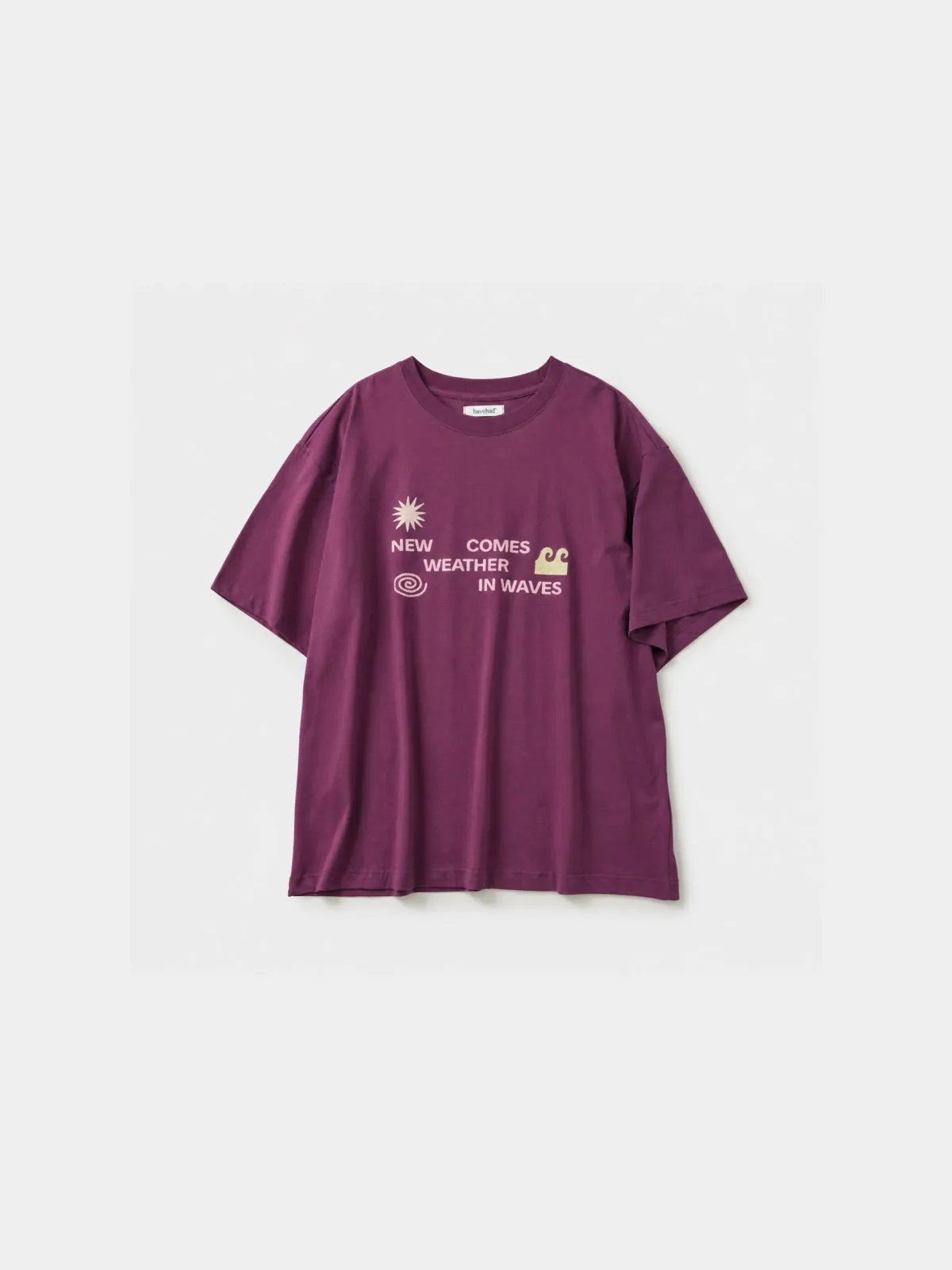 Weather in Waves Tee (Merlot) sold by Havehad product image thumbnail 5