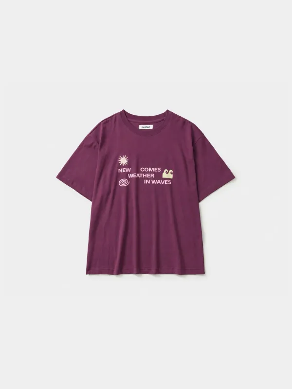Weather in Waves Tee (Merlot) made by Havehad