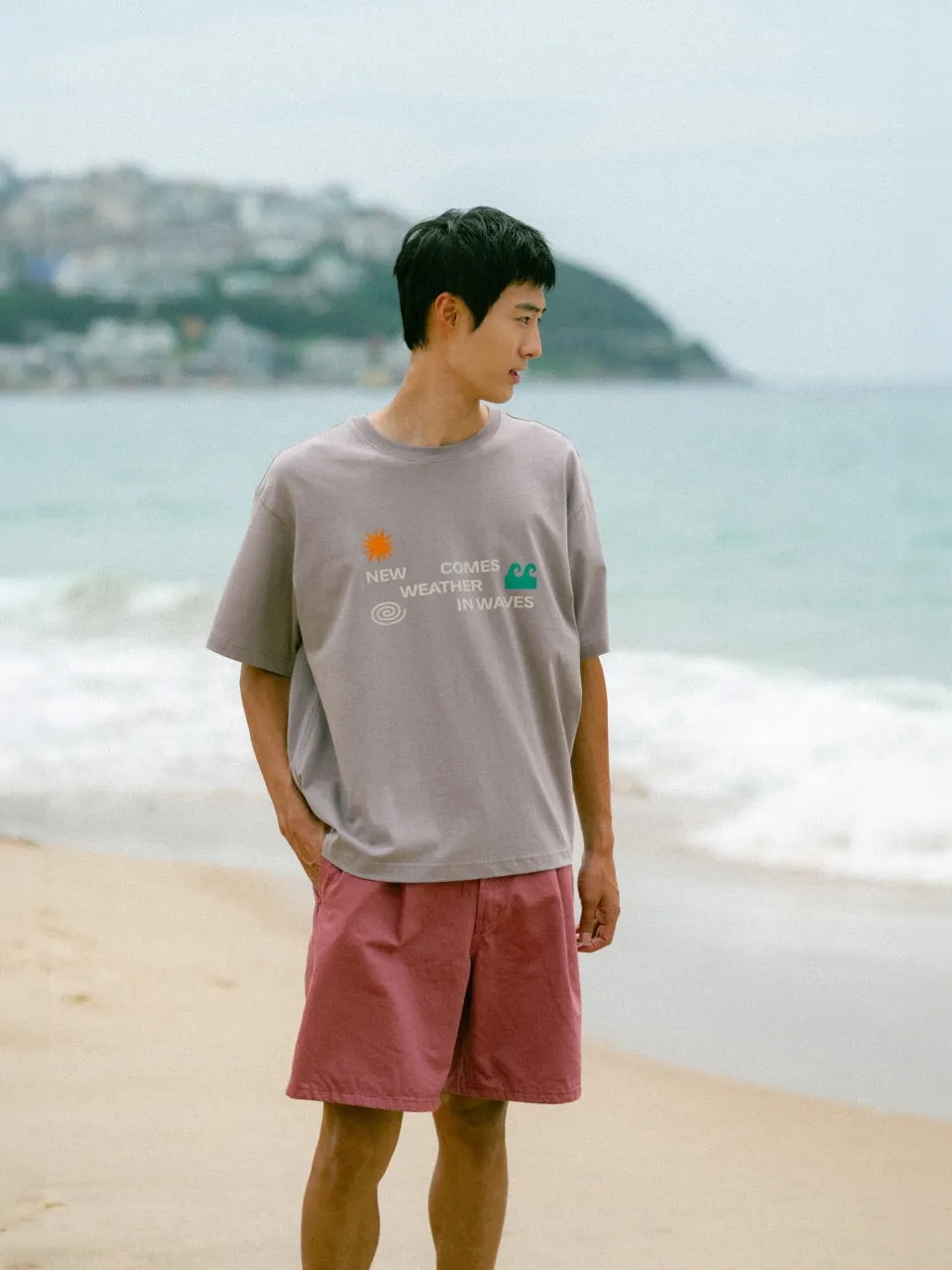 Weather in Waves Tee (Smoky Beige) sold by Havehad product image thumbnail 4