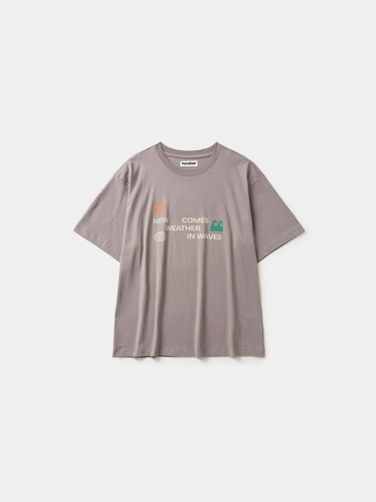 Weather in Waves Tee (Smoky Beige) sold by Havehad