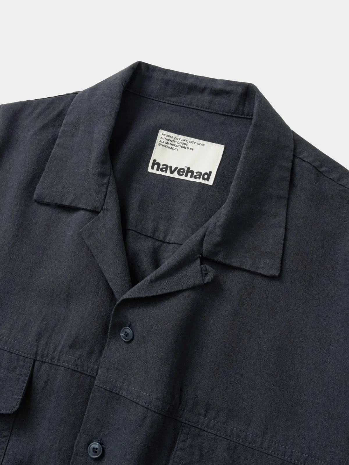 Double Pocket Slub Shirts (Navy) sold by Havehad product image thumbnail 5