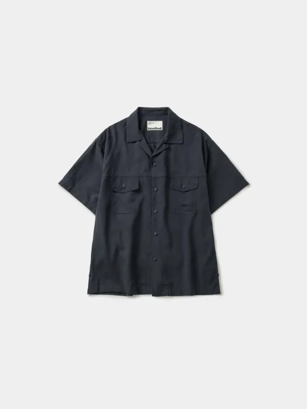 Double Pocket Slub Shirts (Navy) made by Havehad