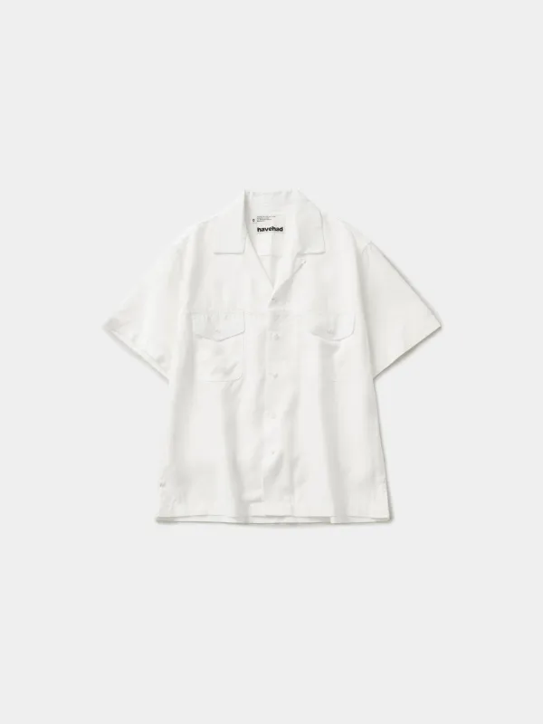 Double Pocket Slub Shirts (White) made by Havehad